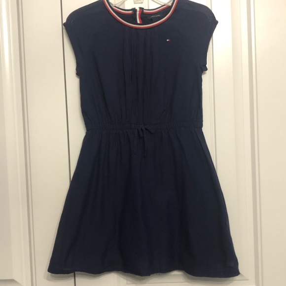 *Final Price Drop! Tommy Hilfiger navy blue dress with small logo; 8 - Picture 3 of 8